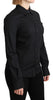 Black Formal Dress Shirt Cotton Top Shirt