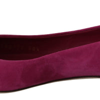 Pink Bellucci Suede Crystals Flats Slipper Shoes
