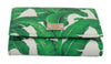 Banana Leaves Leather Trifold Credit Card Clutch Wallet