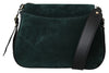 Varenne Dark Green/Black Leather Shoulder Bag