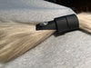 Buffalo Nickel on Black Leather Hair Wrap Tie, by Hair Tie Rebel