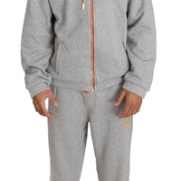 Gray Cotton Sweater Pants Tracksuit