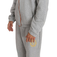 Gray Cotton Sweater Pants Tracksuit