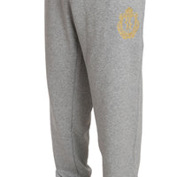 Gray Cotton Sweater Pants Tracksuit