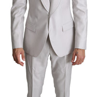 Light Gray Single Breasted 2 Piece Suit