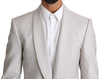 Light Gray Single Breasted 2 Piece Suit