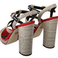 Beige Ayers Leather Heels Sandals Shoes