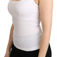 White T-shirt Sleeveless Tank Cotton Top