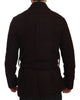 Bordeaux Robe Coat Mens Wrap  Jacket