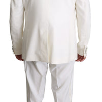 White Double Breasted 3 Piece MARTINI Suit
