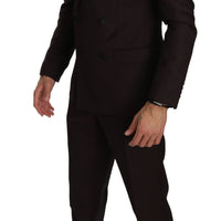 Bordeaux Wool Slim 3 Piece MARTINI Suit