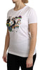 White Cotton #dgfamily Logo Top T-shirt