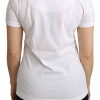 White Cotton #dgfamily Logo Top T-shirt