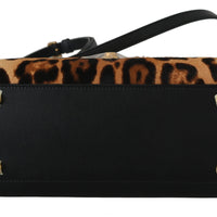 Brown Leopard Snakeskin Leopard Crossbody WELCOME Bag