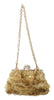 Gold Crystal VANDA Evening Party Hand Shoulder Bag