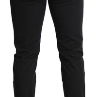 Black Comfort Denim Trouser Cotton Stretch Jeans