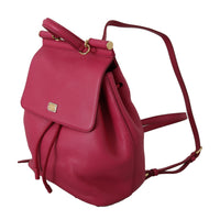 Pink 100% Leather Backpack Women Borse SICILY Bag