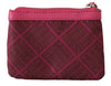 Pink Brand Pattern Logo Textile Holder Case Wallet