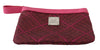 Pink Brand Pattern Logo Textile Holder Case Wallet