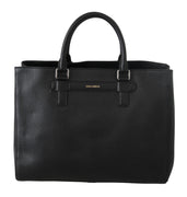 Black Travel Messenger Tote Borse Handbag Leather Bag