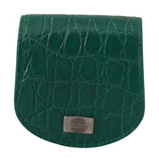 Green Exotic Skins Condom Case Holder Wallet