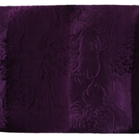 Purple Velvet Leather Women Document Briefcase Bag