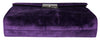 Purple Floral Leather Mens Document Briefcase Bag