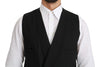 Black Waistcoat Formal Double Breasted Vest