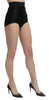 Black High Waist Mini Hot Pants Nylon Shorts