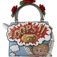 Multicolor Oops Roses Crystal Crossbody WELCOME Leather Purse