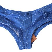 Blue Shorts Beachwear Bikini Bottoms Swimsuit