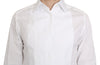 White  GOLD Dress Cotton Solid Shirt