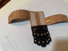 Cork with Lace and Gold Embellishments Hair Wrap Tie, by Hair Tie Rebel