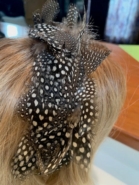 Pheasant Spotted Feathers Handmade Headband