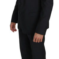 Black Single Breasted 3 Piece MARTINI Suit