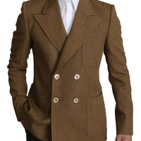 Wool Brown Formal Slim fit Jacket Blazer