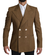 Wool Brown Formal Slim fit Jacket Blazer