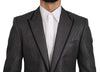 Gray Striped MARTINI Slim Blazer Jacket