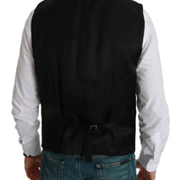 White Black Stripes Waistcoat Formal Vest