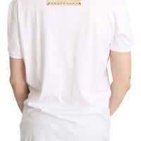 White Heart Cotton Casual T-shirt Tops