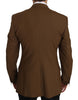 Brown Wool Royal Crown Jacket Blazer