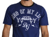 Blue D&G King Of My Life 100% Cotton T-shirt