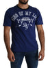 Blue D&G King Of My Life 100% Cotton T-shirt