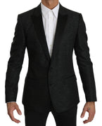 Black Slim Fit One Piece Jacket MARTINI Blazer