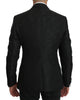 Black Slim Fit One Piece Jacket MARTINI Blazer