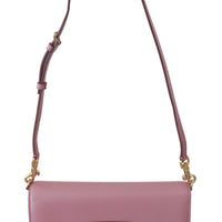 Pink Leather LUCIA Shoulder Messenger Hand Purse