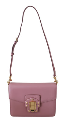 Pink Leather LUCIA Shoulder Messenger Hand Purse