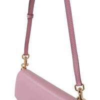 Pink Leather LUCIA Shoulder Messenger Hand Purse