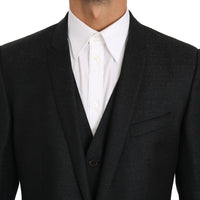 Black Two Piece Vest Jacket Blazer