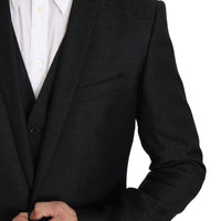 Black Two Piece Vest Jacket Blazer